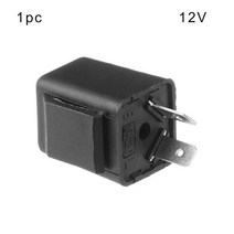 12pcs 전기 세발 자전거 릴레이 턴 신호 DC12V 60V 2 핀 부저 경고음 성 노출증 깜박임 표시기 LED Flasher, 01 1pc-12V, 한개옵션1