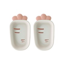 나무팩토리 당근모양 비누거치대 비누통 물빠짐 비누받침대, 핑크+핑크