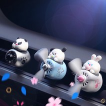 락톡마켓 포포다다네네 3종캐릭터 차량용프로펠라 에어컨송풍구 방향제 리필가능, 포포
