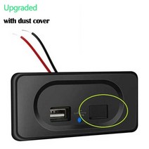 캠핑카악세서리 캠핑카용품 캠핑카 수정 충전기 dc5v3.1a 12v 듀얼 usb 포트 충전 소켓 액세서리 rv 캠핑카 캠핑 캐러밴 버스 마린, USB 소켓 업그레이드