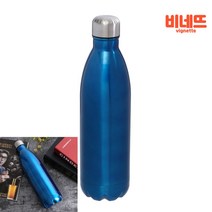 비네뜨 샤인 진공 보온병 1L 블루 어린이보온병 산악용보온병 초등학생보온병
