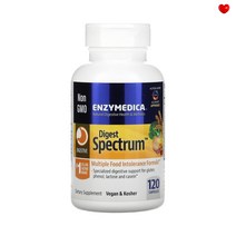 엔자이메디카 Digest Spectrum 다이제스트 스펙트럼 120캡슐 아밀라제 아밀레이스 프로테아제 리파아제 락타아제 말타아제 헤미 셀룰라아제 글루코아밀라아제 펙티나아제 DDP4