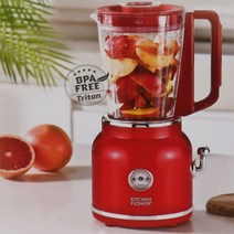 키친 플라워 믹서기 1.5L 과일즙 녹즙 분쇄기 블랜더, 상세페이지 참조