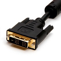 DVI-D 고급형 모니터 듀얼 케이블 1.8M 모니터케이블, DVI-D 1개
