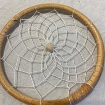 10+1 천연자개모빌 DIY 만들기재료 썬캐쳐 드림캐쳐, 104.[우드링]라탄+마크라메(15cm)
