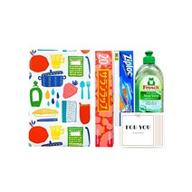 의 씰 첨부 아사히 화성 키친 선물 세트 키틴과 인사 이사 인사용 북유럽 화이트 のしシール付き 旭化成キッチンギフトセット キチンとご挨拶 引っ越しあいさつ用 北欧白
