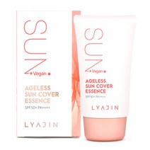 리아진 비건 미백 주름개선 에이지리스 선 커버 에센스 썬크림 SPF50+ PA++++, 50ml