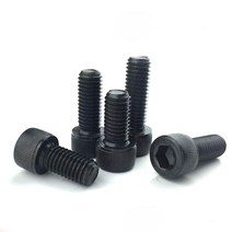 특수볼트M7 알렌 나사 육각 소켓 캡 볼트 잠금 너트 10-50mm 길이 검정색, 07 M7 x 35mm (4Pcs)