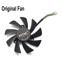 85MM T129215SH DC 12 V 4PIN 0.30A 쿨러 팬 교체 ZOTAC GTX1060 GTX 1060 미니 3G 그래픽 비디오 카드 냉각, Original Fan, 01 Original