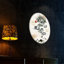 [천삼백케이] [꾸밈] nb820-LED액자45R승천하는용, 단품