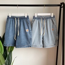 데님5부바지 CARHARTTWIP 카하트 카고 트렌드 캐주얼반바지 워싱 구제 남성 와이드 루즈핏 4797491801