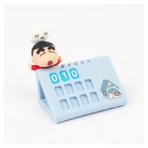 짱구는못말려 귀여운 캐릭터 피규어 주차번호판 흰둥이와 짱구, 흰둥이와짱구, 1개