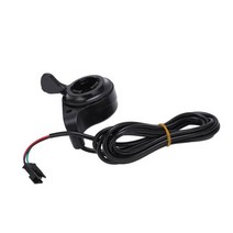 전기자전거스로틀 엄지 속도 컨트롤러 비 디스플레이 속도 제어 엄지 가속기 액세서리, 01 Black, 한개옵션1