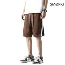 SMOPIG 여름 남자 심플 캐주얼 배기 반바지
