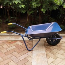 농업용운반차 외발수레 동력운반차 농사 건설현장카트, 견고한 바퀴 업그레이드된 대형프레임 이륜 카트