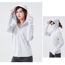 자외선차단 낚시복 비치웨어 스포츠웨어 의류, 여성용, 2XL, 파스텔블루