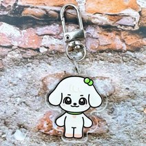 아이브 미니브 인형 파크 팝업 굿즈 캐릭터 걸그룹 양면프린팅 아크릴 키홀더 스타, 1