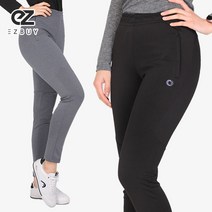 이지바이 국내생산 쫀쫀슬림 여성 크레오라 트레이닝 팬츠_빅사이즈 운동복 츄리닝