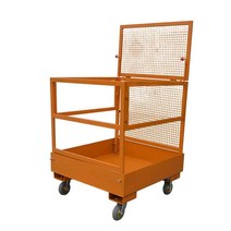 지게차 발판 고소 작업대 가드레일 작업대 케이지, 100x120cm 지게차발판
