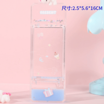 오일멍 타이머 물멍 인테리어소품 크리스탈 멍때리기 장식품, 곰돌이 블루 오일