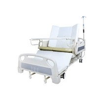 요양원 어르신 환자용 침대 베드 전동식 간병 보호 대변 소변, 너비 90cm 접이식 가드레일