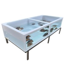 거북이어항 대형 수족관 반수생 키우기 사육장 탱크 오픈형 놀이터, 2. 베이지100X200X40cm