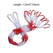 공 정리 공보관직조 그물 가방 대형 스포츠 볼 후프 나일론 메쉬 휴대 대담한 스토리지 파우치 농구 배구, 01 Red white