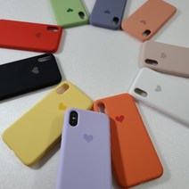 아이폰11실리콘케이스 파스텔 아이폰8 아이폰x 범퍼 하트 휴대폰 케이스
