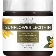 Velona 순수 액체 해바라기 레시틴 473.2ml16온스 | 식품 등급 무표백 유화제 안정제 유연제 스무더 습윤제 오늘 사용 결과 즐기세요, 4 Ounce (Pack of 1)