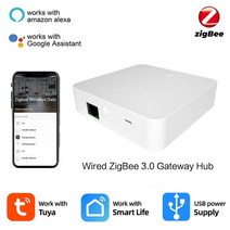 멀티 모드 메쉬 허브 Tuya ZigBee 3.0 스마트 허브 무선/유선 게이트웨이 브리지 App 음성 원격 제어 지원, 04 wired Multimode