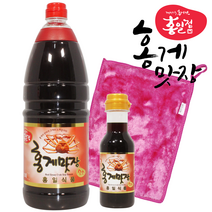 홍게간장 홍게맛장 레드 1.8L + 200ml 간장 +두겹행주 홍일식품 홍게 맛간장 천연 조미료, 1.8L 1개 + 200ml+행주