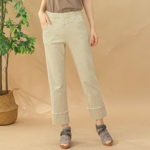 [디얼마미] 페이크 롤업 슬림 통바지 미시옷 빅사이즈 엄마옷 중년 여성 마담