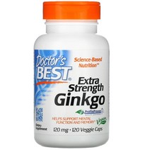 닥터스베스트 엑스트라 스트렝스 징코 120mg 베지 캡, 120개입, 6개