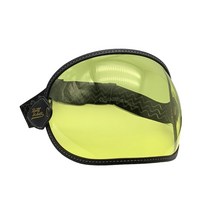 쇼웨이헬멧 BULLBIKER 오토바이 헬멧 버블 바이저 렌즈 고글 벨 모토 3/로얄/SHOEI P-ZERO/심슨 레트로 안, 12 L002 to Yellow