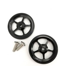 카본휠셋 카본삼발이 라이트웨이트휠 litepro 접이식 자전거 brompton easy wheel 60mm 베어링 휠 리어 랙 익스텐션 바 텔레스코픽 로드 휠, 2개