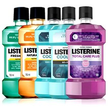 리스테린 쿨민트 구강청결제, 750ml, 6개