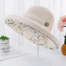 COSYEVNO 벙거지 이중 플라워 여성 썬캡
