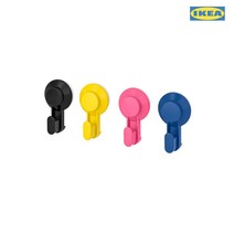 이케아 티스켄 흡착식후크 4P 혼합색상