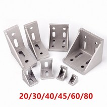 5 20 pcs 2020 2028 3030 3060 4040 4080 6060 8080 알루미늄 코너 브래킷 30 40 45 60 프로파일 커넥터 CNC 라우터, 2020 20PCS