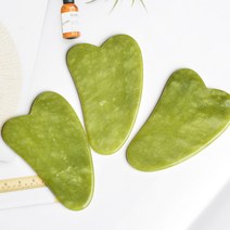 천연옥 경락 페이스 종아리 바디 셀프 마사지 괄사, 단품, 1개