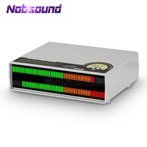Nobsound-56 비트 스테레오 마이크 + 라인 RGB LED 음악 스펙트럼 시각화 장치 디스플레이 사운드 레벨 미터 스피커/앰프용 오디오 분석기