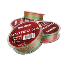 루어팩토리 리미티드 X4 150m PE 4 합사줄 루어낚시줄, 3.0호