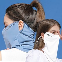 엘마운틴 기미존 자외선차단 마스크 골프 등산 자전거 운동 얼굴 햇빛 가리개, 그레이