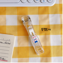 환이몰 심자국없는 다회용 투명스테이플러 2P 내장클립8개, 투명토끼