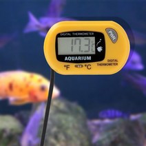 수족관 수온 측정계 어항 디지털 온도계 2p(옐로우), 상세페이지 참조