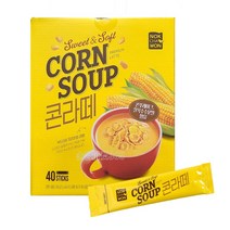녹차원 찰옥수수 스위트앤소프트 콘라떼 스프 스틱 22g X 40스틱 콘프레이크