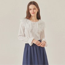 포커스 레이스카라펀칭블라우스 B4S1BL5211