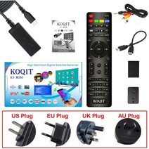 위성 TV 수신기 koqit k1 미니 dvb s2 미러 스크린 캐스트 wifi 수용체 dvb-s2 인터넷 파인더 youtube, dvb-s2 전용, 오 플러그
