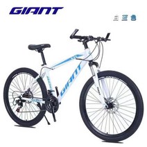 GIANT 자이언트 산악 자전거 더블 디스크 브레이크 충격 흡수 오프로드 트위터 java 자바sava 사바, 26인치, 24속도 xtc800화이트블루