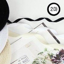 (2마)헤링본 면 테이프 10/15/20mm 3컬러 40수 순면, 15mm블랙